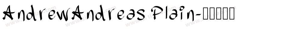 AndrewAndreas Plain字体转换
